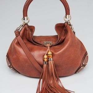 Gucci Brown Leather Medium Babouska